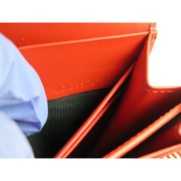 $680 BURBERRY PORTER RED LOGO EMBOSSED LEATHER FLAP CONTINENTAL CLUTCH WALLET - Picture 13 of 15